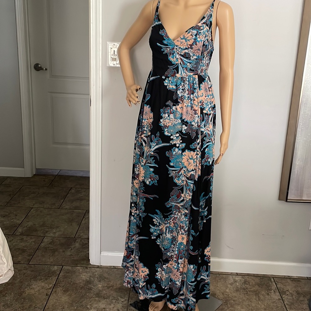 Free people floral boho maxi dress